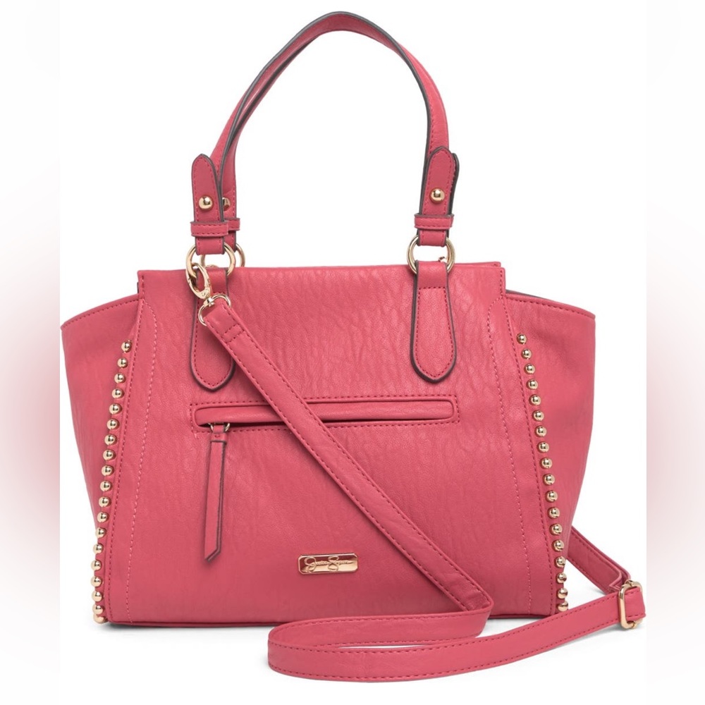 Jessica Simpson Garnet Rose Satchel Crossbody Bag  NWT